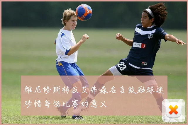 维尼修斯转发艾弗森名言鼓励球迷珍惜每场比赛的意义